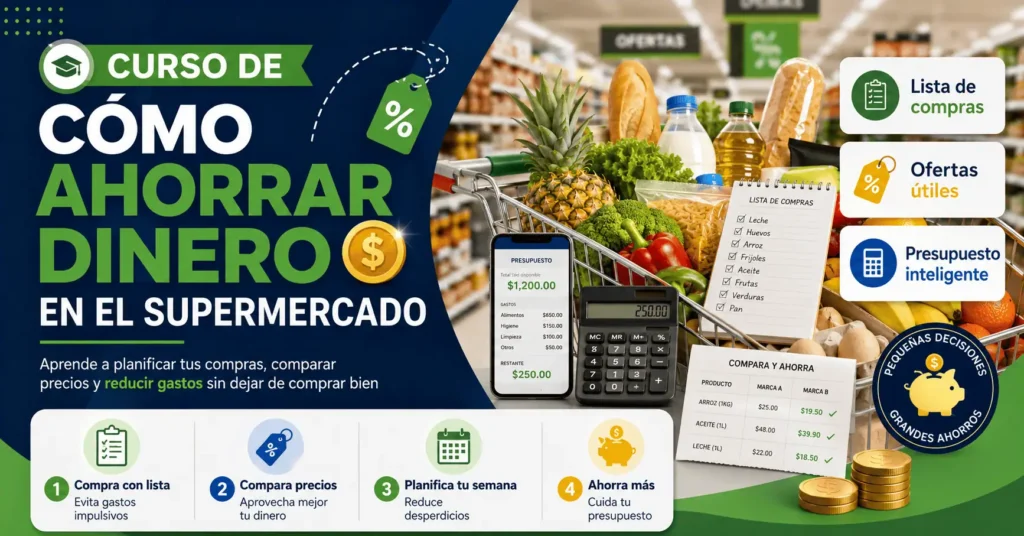 Curso de cómo ahorrar dinero en el supermercado