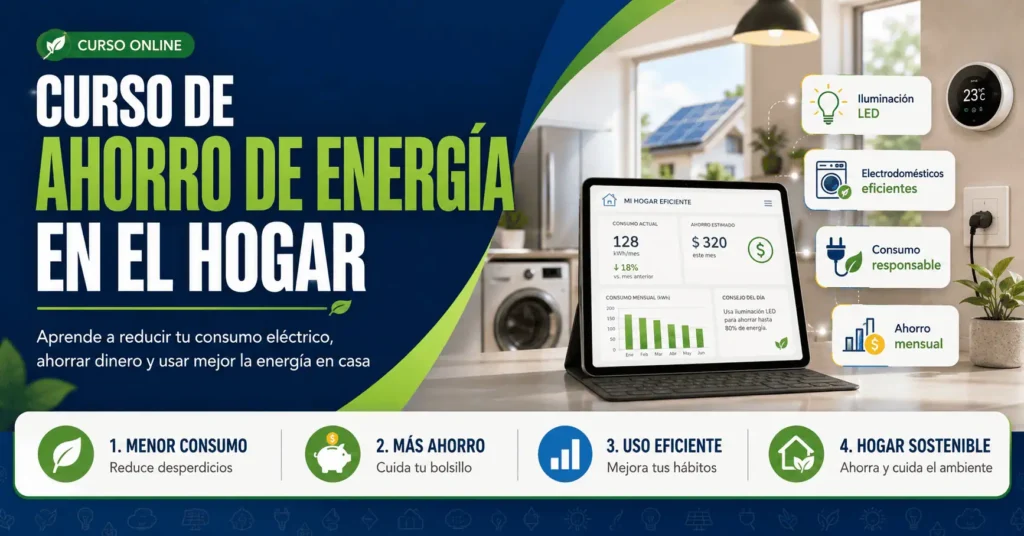 Curso de ahorro de energía en el hogar